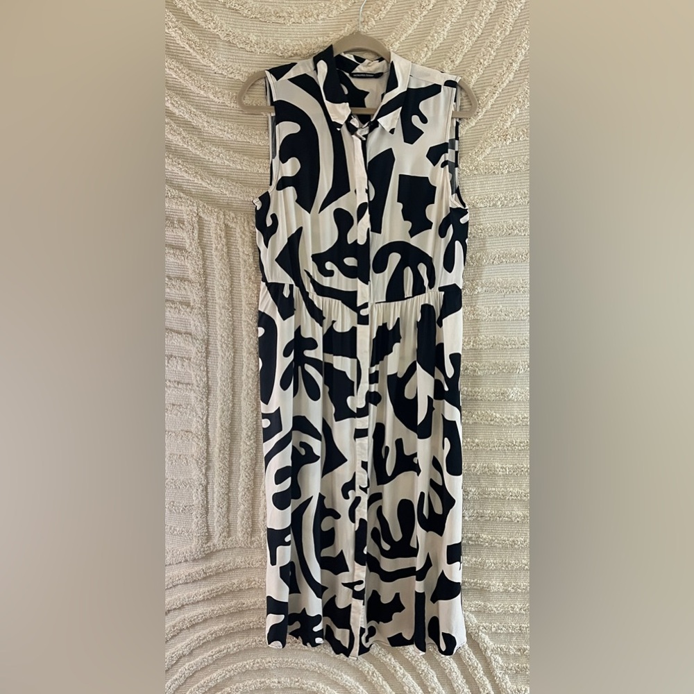 Monoprix Femme Sleeveless Midi Dress - Picture 2 of 5